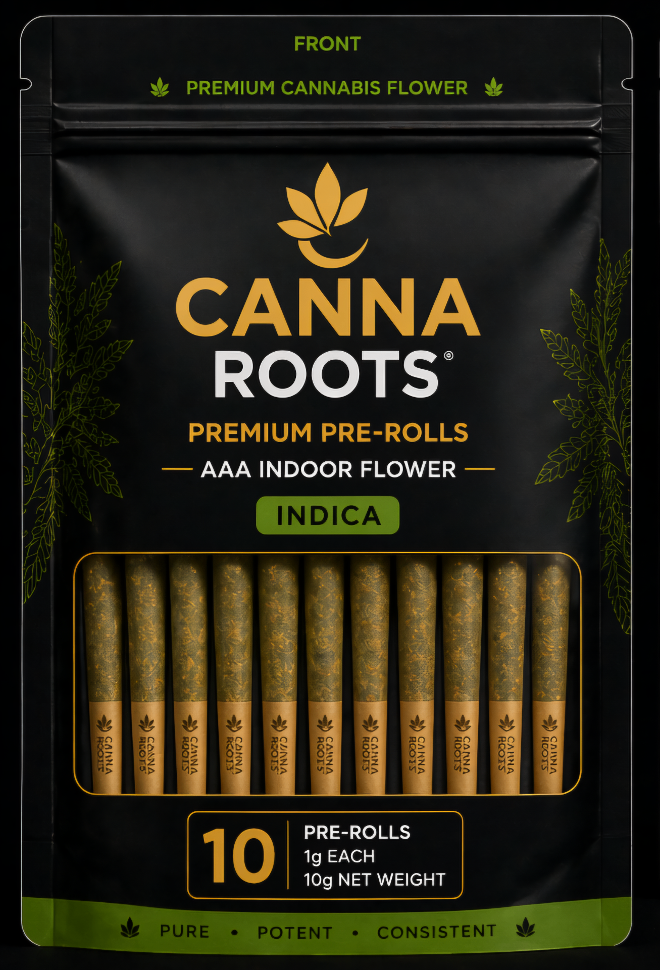 AAA Indoor Pre-Rolls — Indica 10-Pack